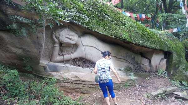 彭州三味禅林一日游 登山,寺庙14